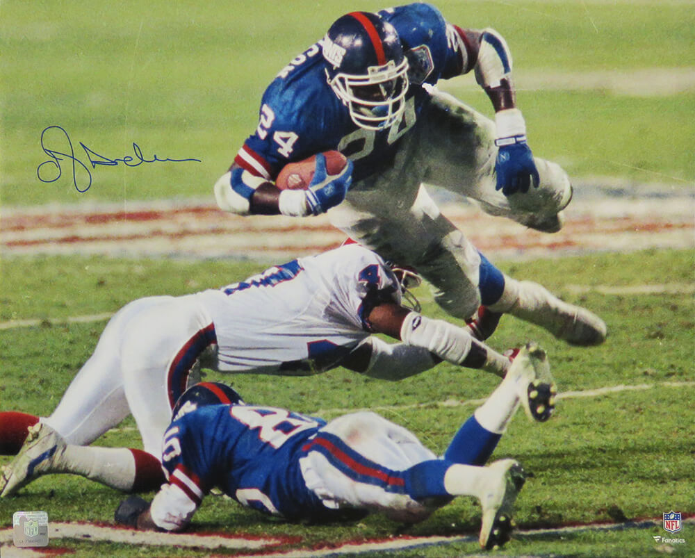 Ottis Anderson Signed New York Giants Super Bowl XXV Action vs Bills 16x20 Photo - AND16P300 - Ottis Anderson Signed New York Giants Super Bowl XXV Action vs Bills 16x20 Photo product image