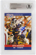 Ottis Anderson Signed New York Giants 1990 Pro Set Football Card #591 (Beckett Encapsulated) - ANDCAR306 - Ottis Anderson Signed New York Giants 1990 Pro Set Football Card #591 (Beckett Encapsulated) product image