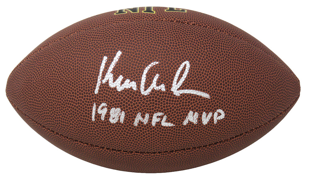 Ken Anderson Signed Wilson Super Grip Full Size NFL Football w/1981 MVP - ANDFTB312 - Ken Anderson Signed Wilson Super Grip Full Size NFL Football w/1981 MVP product image