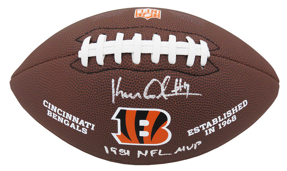 Ken Anderson Signed Wilson Cincinnati Bengals Brown Logo Football w/1981 NFL MVP - ANDFTB313 - Ken Anderson Signed Wilson Cincinnati Bengals Brown Logo Football w/1981 NFL MVP product image