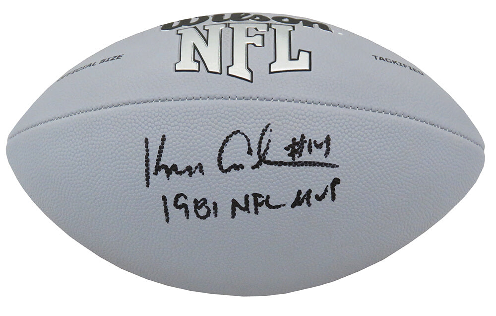 Ken Anderson Signed Wilson MVP Silver Full Size Football w/1981 NFL MVP - ANDFTB314 - Ken Anderson Signed Wilson MVP Silver Full Size Football w/1981 NFL MVP product image