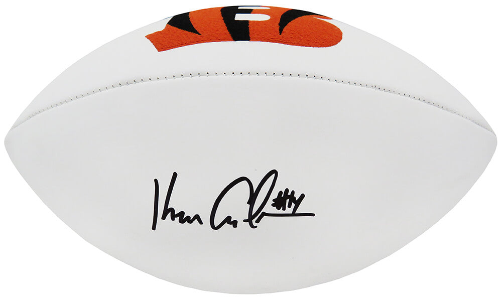 Ken Anderson Signed Wilson Cincinnati Bengals Logo White Panel Full Size Football - ANDFTB315 - Ken Anderson Signed Wilson Cincinnati Bengals Logo White Panel Full Size Football product image