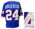 Ottis Anderson Signed Blue Custom Football Jersey w/SB XXV MVP - ANDJRY300 - Ottis Anderson Signed Blue Custom Football Jersey w/SB XXV MVP product image