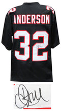 Jamal Anderson Signed Black Custom Football Jersey - ANDJRY310 - Jamal Anderson Signed Black Custom Football Jersey product image