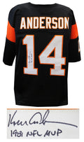 Ken Anderson Signed Black Custom Jersey w/1981 NFL MVP - ANDJRY321 - Ken Anderson Signed Black Custom Jersey w/1981 NFL MVP product image