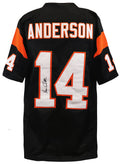 Ken Anderson Signed Black Custom Football Jersey - ANDJRY322 - Ken Anderson Signed Black Custom Football Jersey product image