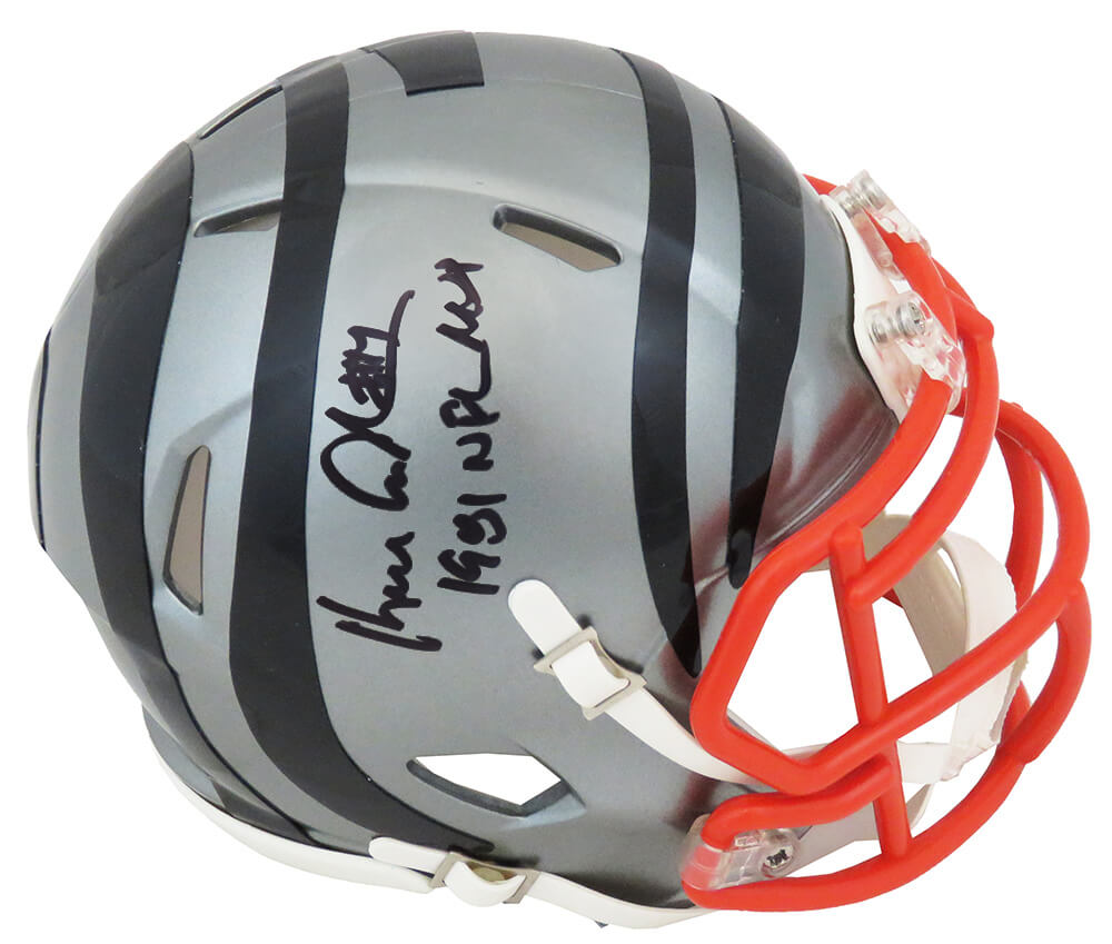 Ken Anderson Signed Cincinnati Bengals FLASH Riddell Speed Mini Helmet w/1981 NFL MVP - ANDMIN306 - Ken Anderson Signed Cincinnati Bengals FLASH Riddell Speed Mini Helmet w/1981 NFL MVP product image