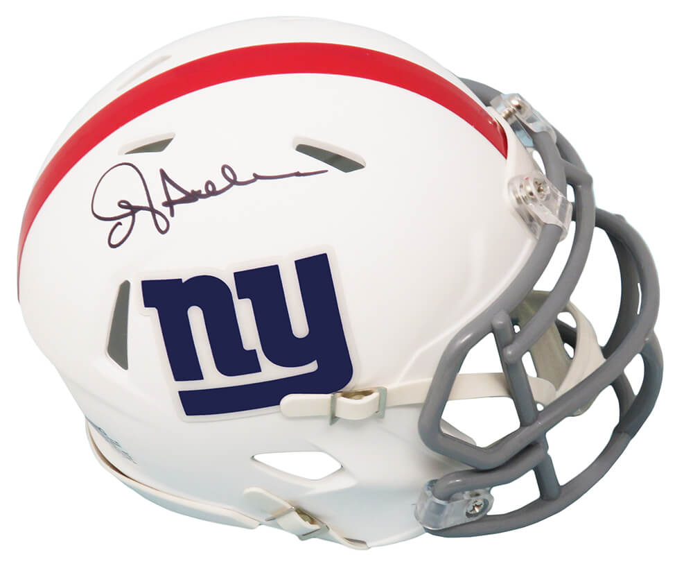 Ottis Anderson Signed New York Giants Flat White Matte Riddell Speed Mini Helmet - ANDMIN314 - Ottis Anderson Signed New York Giants Flat White Matte Riddell Speed Mini Helmet product image