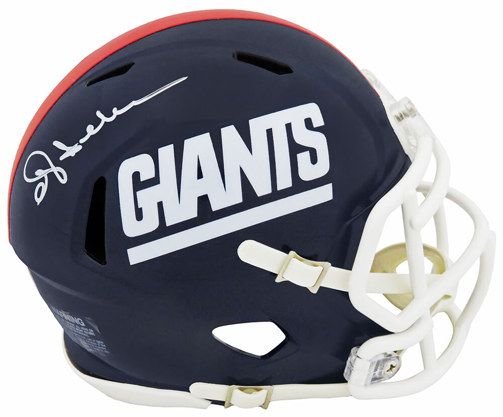Ottis Anderson Signed New York Giants Throwback Riddell Speed Mini Helmet - ANDMIN321 - Ottis Anderson Signed New York Giants Throwback Riddell Speed Mini Helmet product image