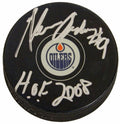 Glenn Anderson Signed Edmonton Oilers Logo Hockey Puck w/HOF 2008 - ANDPUC400 - Glenn Anderson Signed Edmonton Oilers Logo Hockey Puck w/HOF 2008 product image