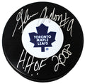 Glenn Anderson Signed Maple Leafs Logo Hockey Puck w/HHOF 2008 - ANDPUC401 - Glenn Anderson Signed Maple Leafs Logo Hockey Puck w/HHOF 2008 product image