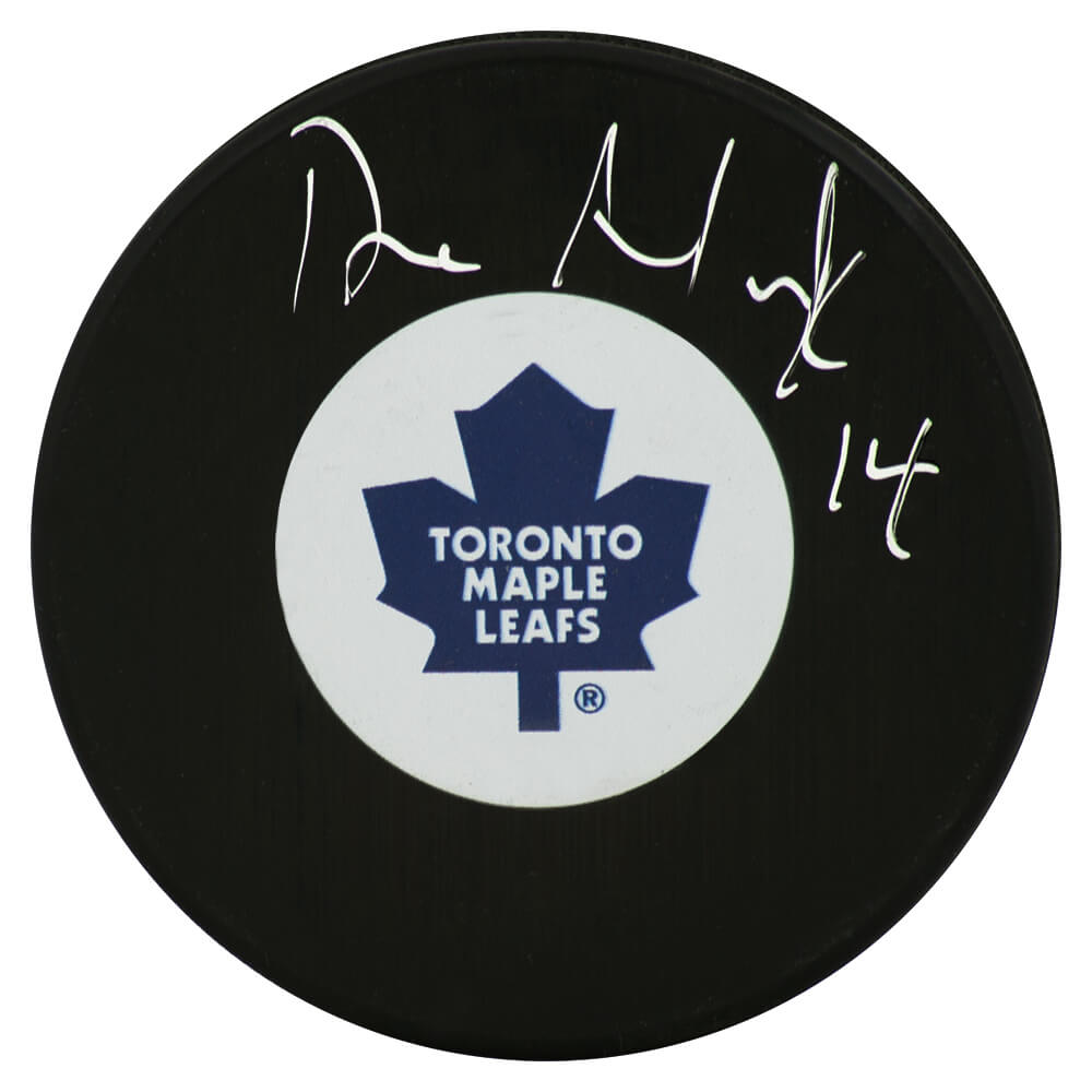 Dave Andreychuk Signed Maple Leafs Logo Hockey Puck - ANDPUC422 - Dave Andreychuk Signed Maple Leafs Logo Hockey Puck product image