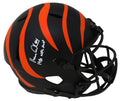 Ken Anderson Signed Cincinnati Bengals Eclipse Black Matte Riddell Full Size Speed Replica Helmet w/1981 NFL MVP - ANDREP303 - Ken Anderson Signed Cincinnati Bengals Eclipse Black Matte Riddell Full Size Speed Replica Helmet w/1981 NFL MVP product image
