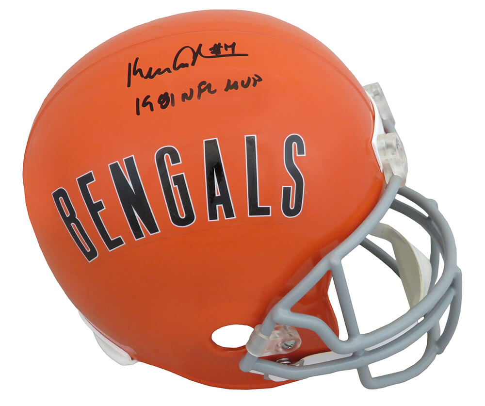 Ken Anderson Signed Cincinnati Bengals Throwback Riddell Full Size Replica Helmet w/1981 NFL MVP - ANDREP304 - Ken Anderson Signed Cincinnati Bengals Throwback Riddell Full Size Replica Helmet w/1981 NFL MVP product image