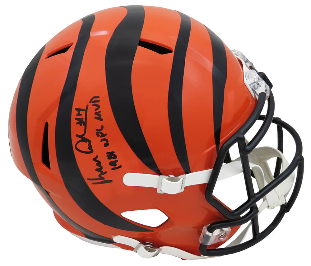 Ken Anderson Signed Cincinnati Bengals Riddell Full Size Speed Replica Helmet w/1981 NFL MVP - ANDREP305 - Ken Anderson Signed Cincinnati Bengals Riddell Full Size Speed Replica Helmet w/1981 NFL MVP product image