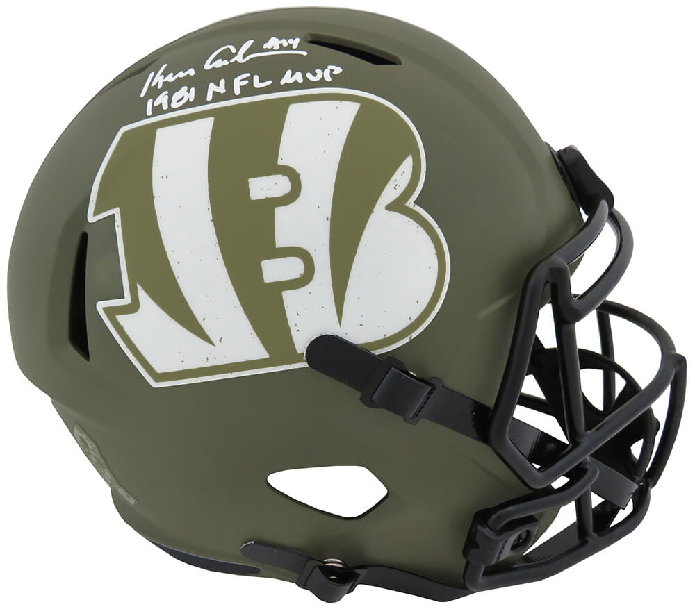 Ken Anderson Signed Cincinnati Bengals Salute to Service Riddell Full Size Speed Replica Helmet w/81 NFL MVP - ANDREP308 - Ken Anderson Signed Cincinnati Bengals Salute to Service Riddell Full Size Speed Replica Helmet w/81 NFL MVP product image