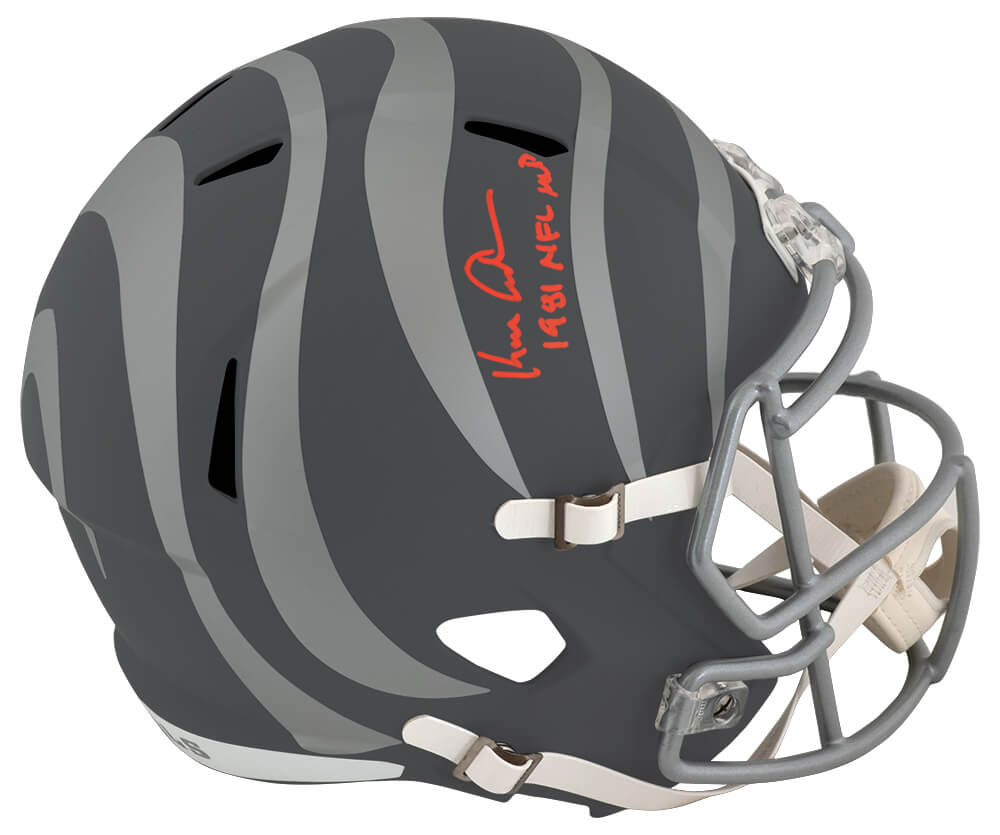 Ken Anderson Signed Cincinnati Bengals SLATE Riddell Full Size Speed Replica Helmet w/81 NFL MVP - ANDREP309 - Ken Anderson Signed Cincinnati Bengals SLATE Riddell Full Size Speed Replica Helmet w/81 NFL MVP product image