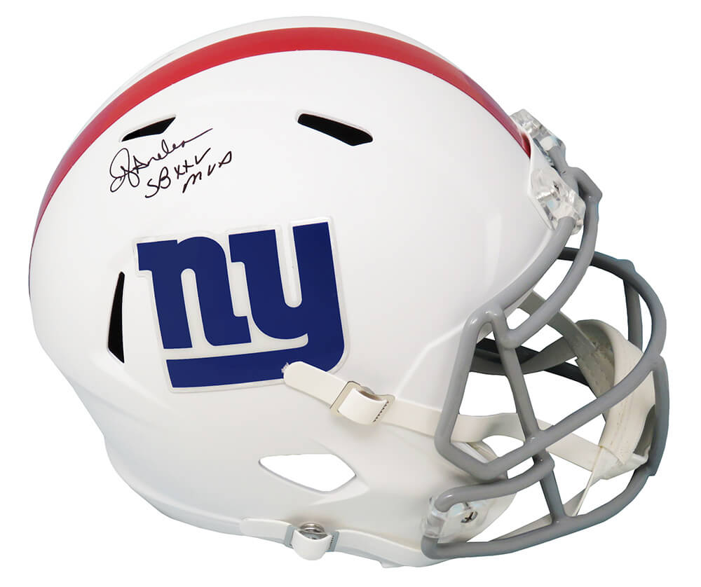 Ottis Anderson Signed New York Giants Flat White Matte Riddell Full Size Speed Replica Helmet w/SB XXV MVP - ANDREP312 - Ottis Anderson Signed New York Giants Flat White Matte Riddell Full Size Speed Replica Helmet w/SB XXV MVP product image