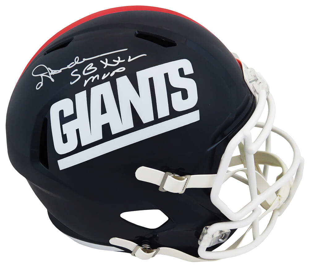 Ottis Anderson Signed New York Giants Throwback Riddell Full Size Speed Replica Helmet w/SB XXV MVP - ANDREP315 - Ottis Anderson Signed New York Giants Throwback Riddell Full Size Speed Replica Helmet w/SB XXV MVP product image
