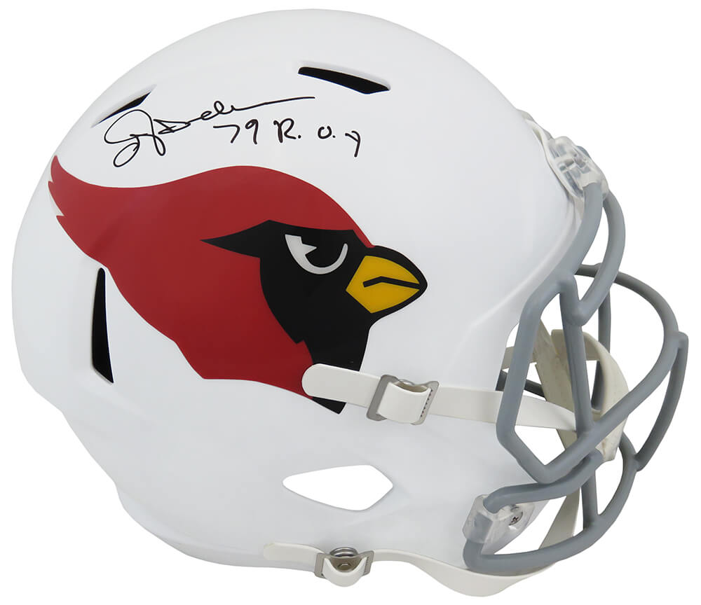 Ottis Anderson Signed Cardinals Throwback Riddell Full Size Speed Replica Helmet w/79 ROY - ANDREP317 - Ottis Anderson Signed Cardinals Throwback Riddell Full Size Speed Replica Helmet w/79 ROY product image