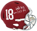 Will Anderson Signed Alabama Crimson Tide Riddell Full Size Speed Replica Helmet w/2021 DEF POY (Beckett) - ANDREP340 - Will Anderson Signed Alabama Crimson Tide Riddell Full Size Speed Replica Helmet w/2021 DEF POY (Beckett) product image