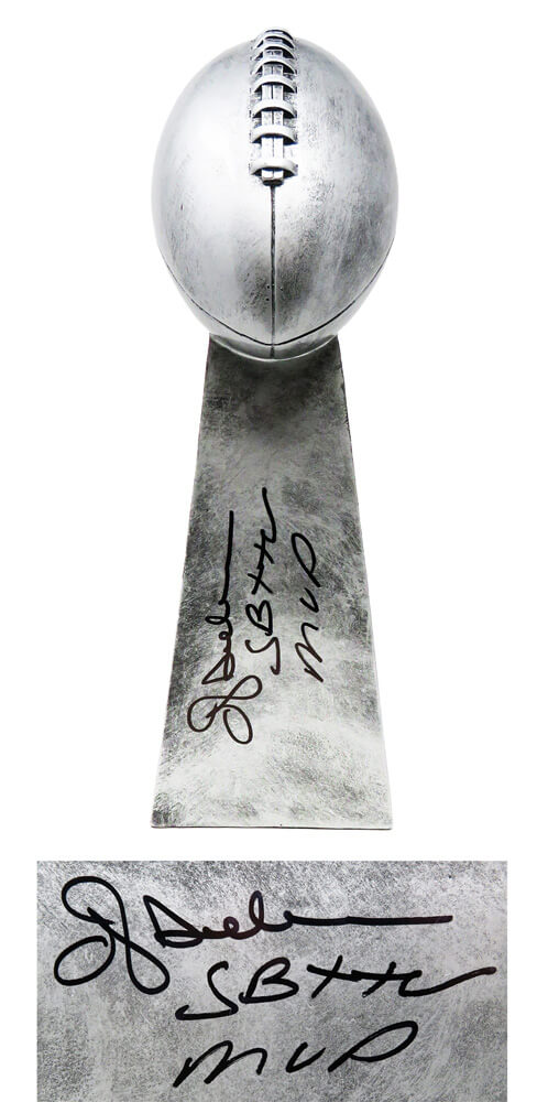 Ottis Anderson Signed Football World Champion 15 Inch Replica Trophy w/SB XXV MVP - ANDTRO300 - Ottis Anderson Signed Football World Champion 15 Inch Replica Trophy w/SB XXV MVP product image