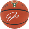 Giannis Antetokounmpo Signed Wilson Milwaukee Bucks Logo NBA Basketball - ANTBSK207 - Giannis Antetokounmpo Signed Wilson Milwaukee Bucks Logo NBA Basketball product image