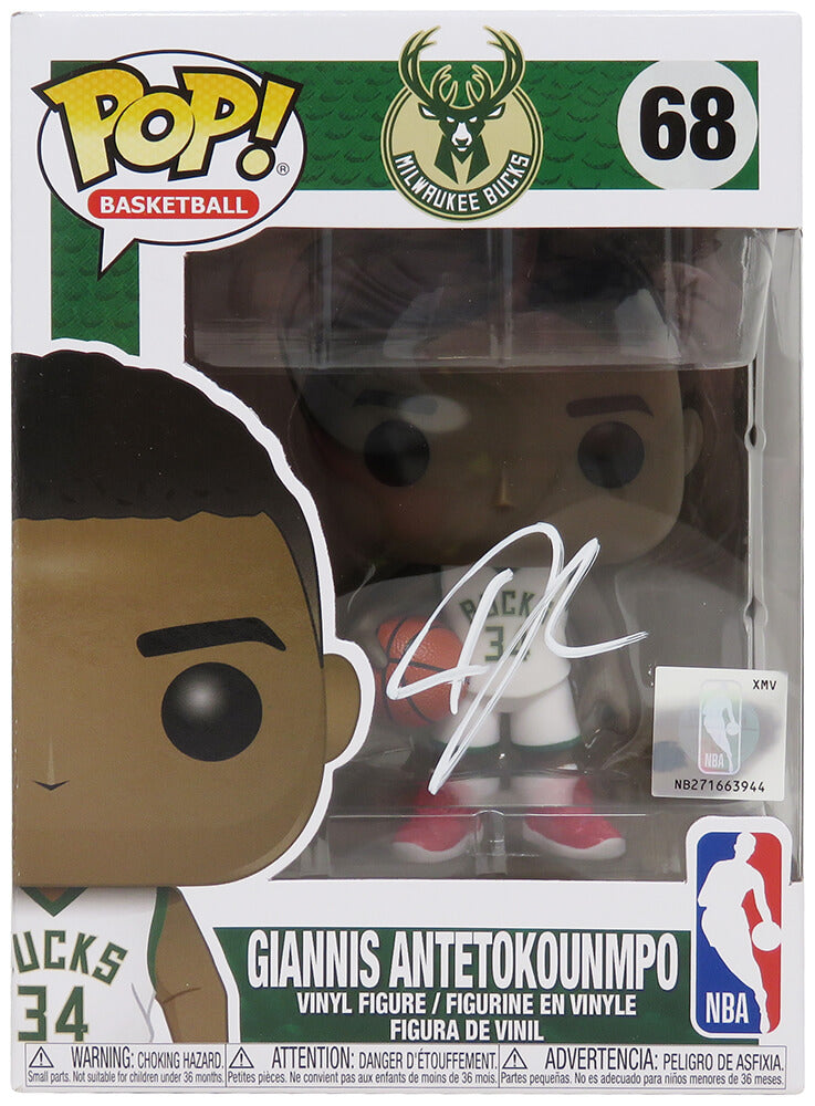 Giannis Antetokounmpo Signed Milwaukee Bucks NBA Funko Pop Doll #68 - ANTFUN200 - Giannis Antetokounmpo Signed Milwaukee Bucks NBA Funko Pop Doll #68 product image