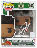 Giannis Antetokounmpo Signed Milwaukee Bucks NBA Funko Pop Doll #143 - ANTFUN201 - Giannis Antetokounmpo Signed Milwaukee Bucks NBA Funko Pop Doll #143 product image
