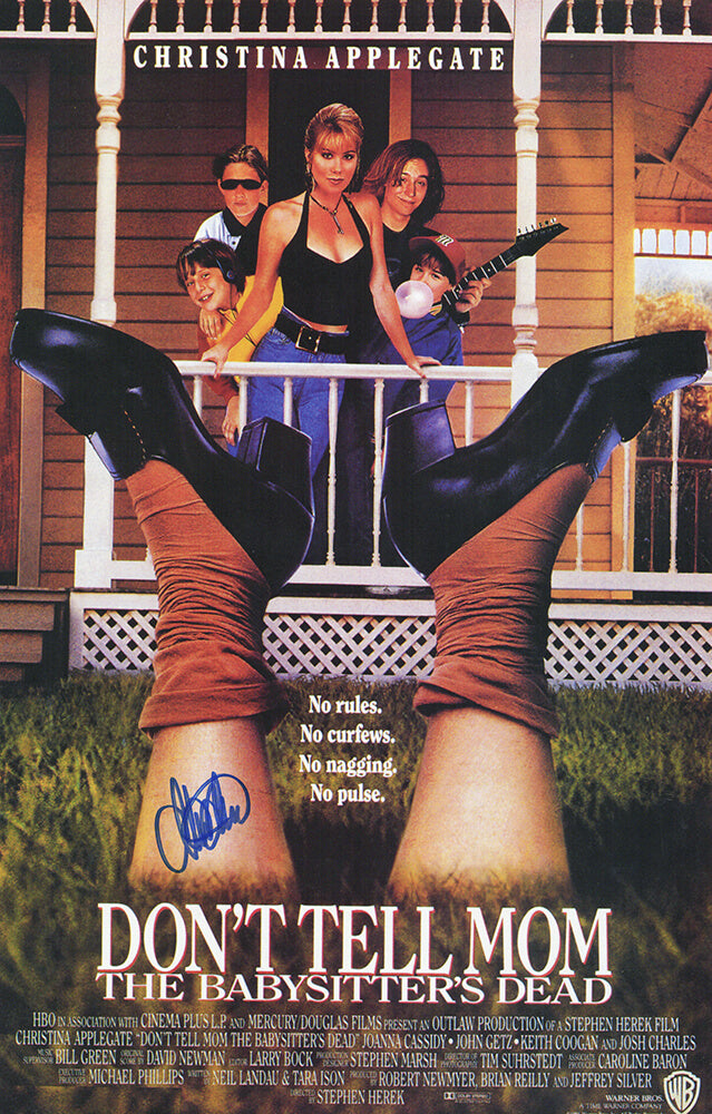 Christina Applegate Signed Don't Tell Mom The Babysitter's Dead 11x17 Movie Poster - APPPST500 - Christina Applegate Signed Don't Tell Mom The Babysitter's Dead 11x17 Movie Poster product image