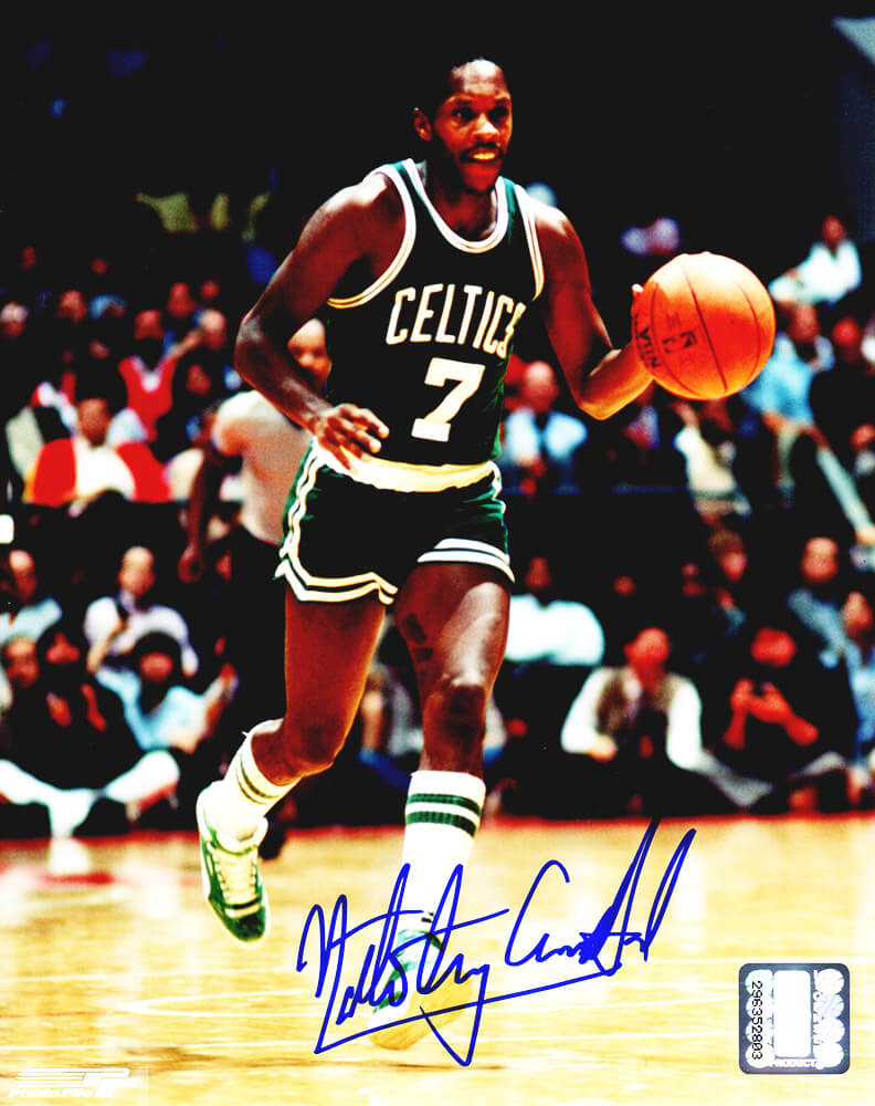 Nate Archibald Signed Boston Celtics Dribbling Action 8x10 Photo w/Tiny - ARC08P204 - Nate Archibald Signed Boston Celtics Dribbling Action 8x10 Photo w/Tiny product image