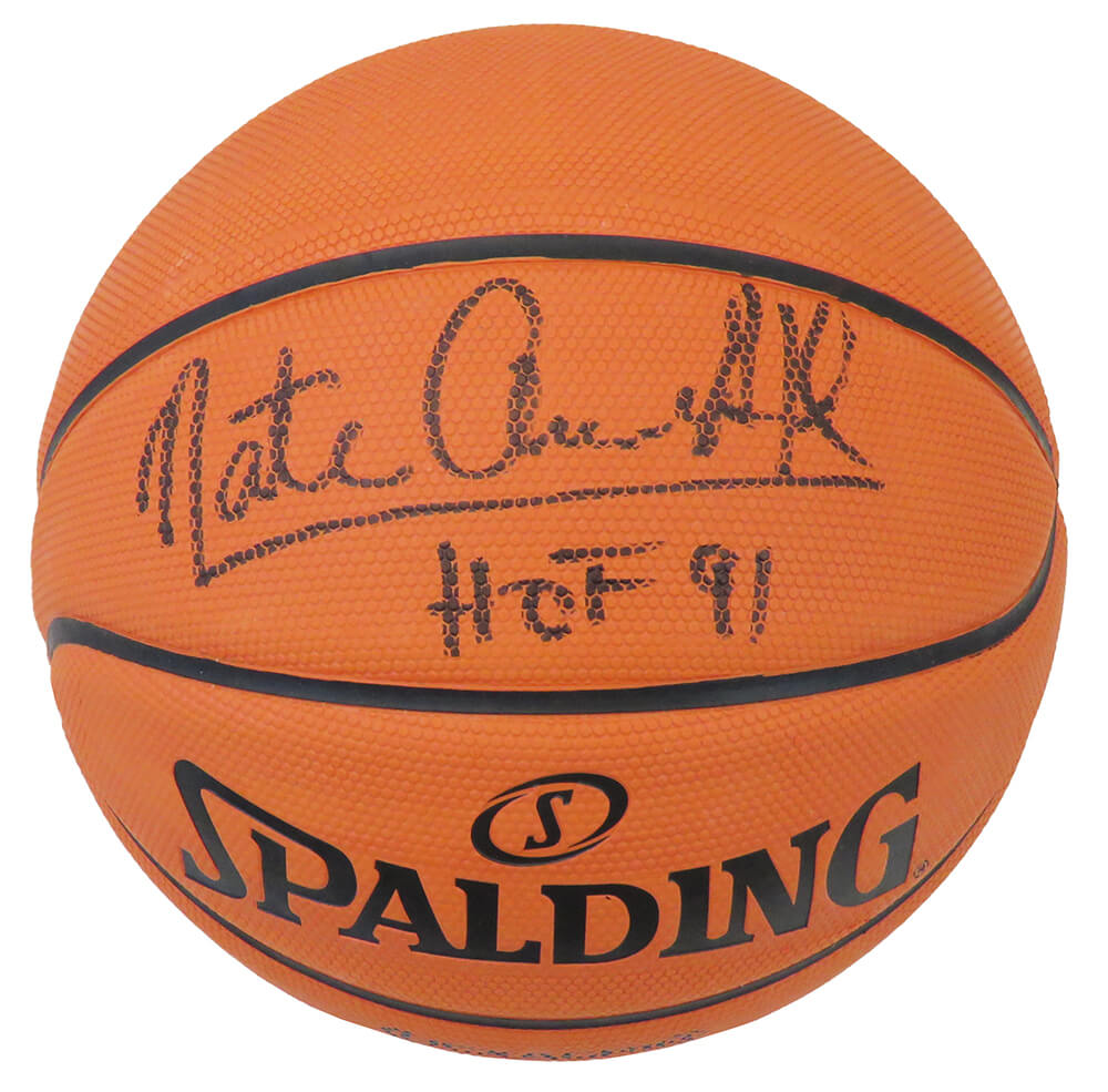 Nate 'Tiny' Archibald Signed Spalding NBA Hexa-Grip Basketball w/HOF'91 - ARCBSK204 - Nate 'Tiny' Archibald Signed Spalding NBA Hexa-Grip Basketball w/HOF'91 product image