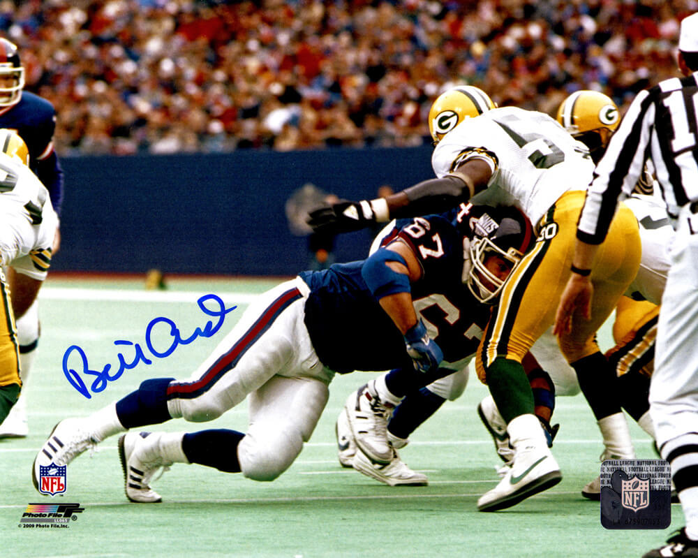 Billy Ard Signed New York Giants Blocking Action 8x10 Photo - ARD08P300 - Billy Ard Signed New York Giants Blocking Action 8x10 Photo product image