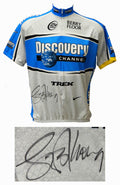 Lance Armstrong Signed Nike Grey Discovery Channel Logo Cycling Jersey - ARMJRY501 - Lance Armstrong Signed Nike Grey Discovery Channel Logo Cycling Jersey product image