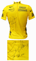 Lance Armstrong Signed Nike 1999 Tour De France Yellow Leaders Cycling Jersey w/1st TDF Win - ARMJRY505 - Lance Armstrong Signed Nike 1999 Tour De France Yellow Leaders Cycling Jersey w/1st TDF Win product image