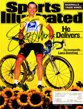 Lance Armstrong Signed August 6, 2001 'He Delivers' Original Sports Illustrated Magazine - ARMMAG501 - Lance Armstrong Signed August 6, 2001 'He Delivers' Original Sports Illustrated Magazine product image