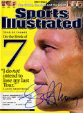 Lance Armstrong Signed June 20, 2005 'On The Brink Of 7' Original Sports Illustrated Magazine - ARMMAG507 - Lance Armstrong Signed June 20, 2005 'On The Brink Of 7' Original Sports Illustrated Magazine product image