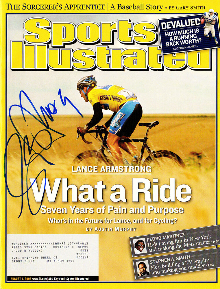 Lance Armstrong Signed August 1, 2005 'What A Ride' Original Sports Illustrated Magazine - ARMMAG508 - Lance Armstrong Signed August 1, 2005 'What A Ride' Original Sports Illustrated Magazine product image