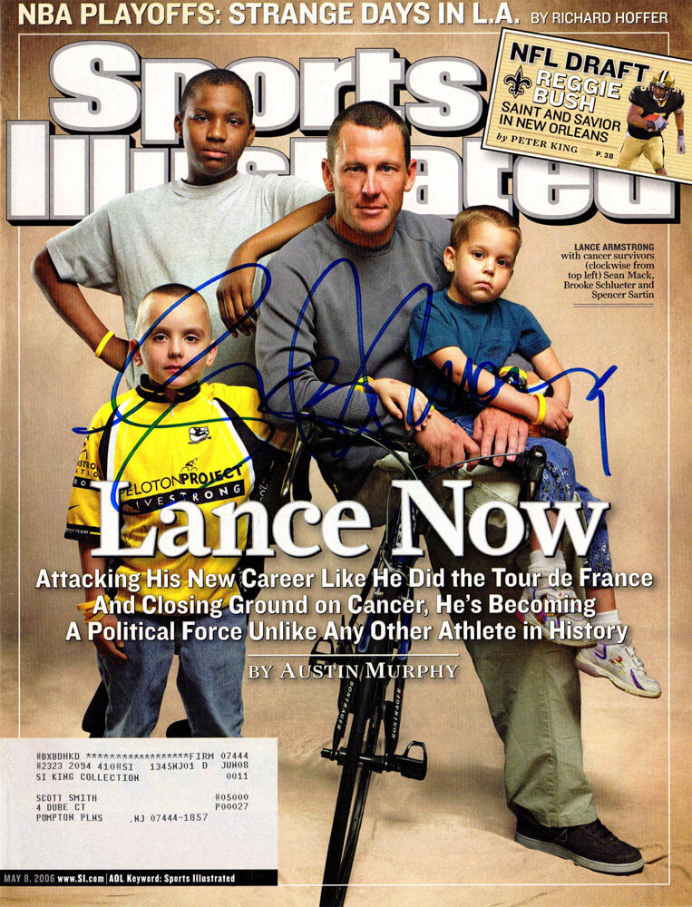 Lance Armstrong Signed May 8, 2006 'Lance Now' Original Sports Illustrated Magazine - ARMMAG509 - Lance Armstrong Signed May 8, 2006 'Lance Now' Original Sports Illustrated Magazine product image