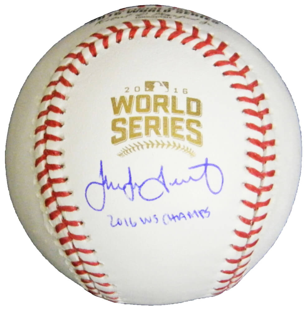 Jake Arrieta Signed Rawlings Official 2016 World Series Baseball w/2016 WS Champs - ARRBSB101 - Jake Arrieta Signed Rawlings Official 2016 World Series Baseball w/2016 WS Champs product image