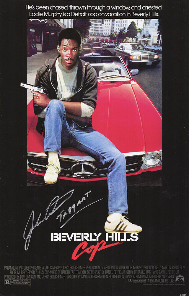 John Ashton Signed Beverly Hills Cop 11x17 Movie Poster w/Taggart - ASHPST500 - John Ashton Signed Beverly Hills Cop 11x17 Movie Poster w/Taggart product image