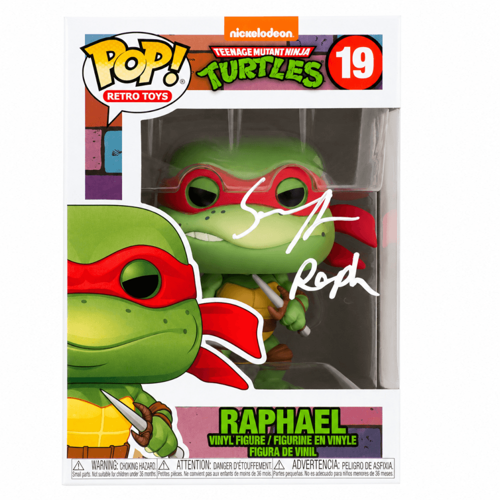 Sean Astin Signed Teenage Mutant Ninja Turtles Raphael Funko Pop Doll #19 w/Raph - (JSA) - ASTFUN503 - Sean Astin Signed Teenage Mutant Ninja Turtles Raphael Funko Pop Doll #19 w/Raph - (JSA) product image
