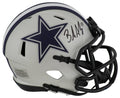 Brandon Aubrey Signed Dallas Cowboys RAVE Riddell Speed Mini Helmet - AUBMIN301 - Brandon Aubrey Signed Dallas Cowboys RAVE Riddell Speed Mini Helmet product image