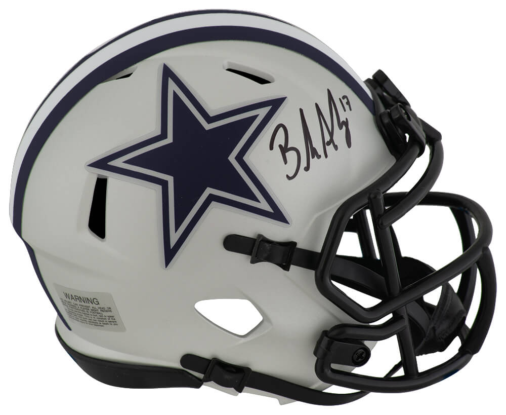 Brandon Aubrey Signed Dallas Cowboys RAVE Riddell Speed Mini Helmet - AUBMIN301 - Brandon Aubrey Signed Dallas Cowboys RAVE Riddell Speed Mini Helmet product image