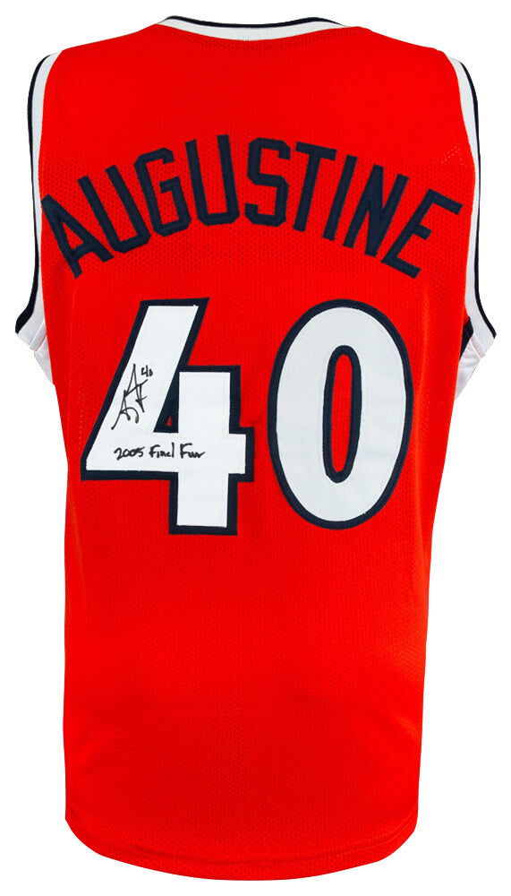 James Augustine Signed Orange Custom College Basketball Jersey w/2005 Final Four - AUGJRY200 - James Augustine Signed Orange Custom College Basketball Jersey w/2005 Final Four product image