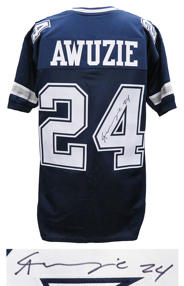 Chidobe Awuzie Signed Navy Custom Football Jersey - AWUJRY300 - Chidobe Awuzie Signed Navy Custom Football Jersey product image