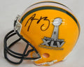Aaron Rodgers Signed Autographed Packers/SB XLV Logo Riddell Mini Helmet - RODMIN301 - Aaron Rodgers Signed Autographed Packers/SB XLV Logo Riddell Mini Helmet product image