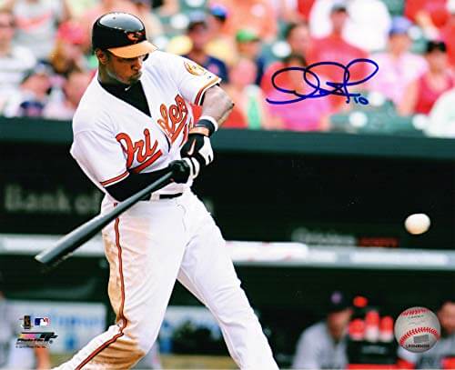 Adam Jones Signed Baltimore Orioles Action 8x10 Photo - JON08P131 - Adam Jones Signed Baltimore Orioles Action 8x10 Photo product image
