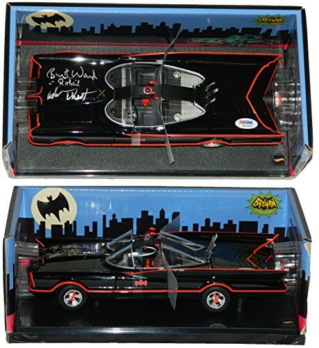 Adam West & Burt Ward Signed Batman Batmobile 1966 TV Series Style Hot Wheels w/Robin - BATCAR501 - Adam West & Burt Ward Signed Batman Batmobile 1966 TV Series Style Hot Wheels w/Robin product image