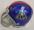 Ahmad Bradshaw Signed Autographed Giants SBXLVI Champs Logo Ridell Mini Helmet - BRAMIN300 - Ahmad Bradshaw Signed Autographed Giants SBXLVI Champs Logo Ridell Mini Helmet product image
